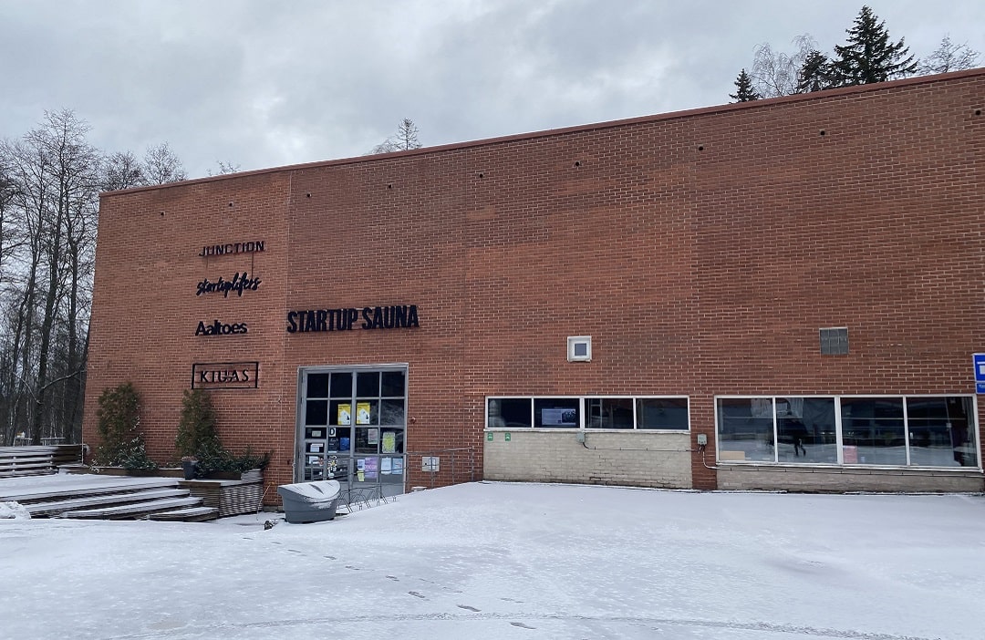 Aalto Start-up Sauna Gebäude der Startup Sauna auf dem Campus der Aalto-Universität